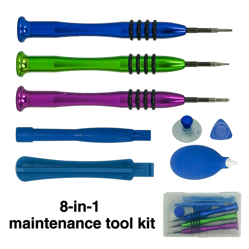 

8 in 1 set Universal Dual End Metal Prying Plastic Crowbar Open Tool Kit for iPhone Laptop Tablet iPad PC Repair Disassemble