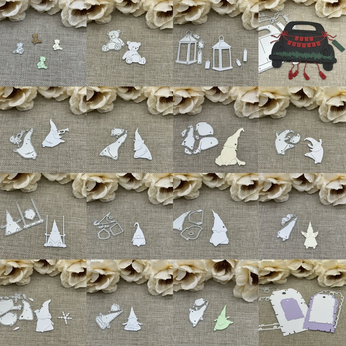 Металлические штампы Gnome в виде медведя трафареты для высечки рукоделия