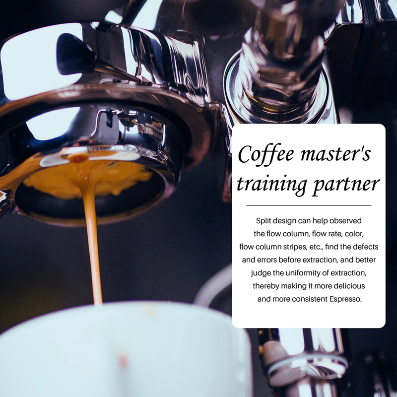 Бездонный портафильтр 54 мм с полым резным ручкой для Breville Barista Series/Bambino Plus/Infuser из