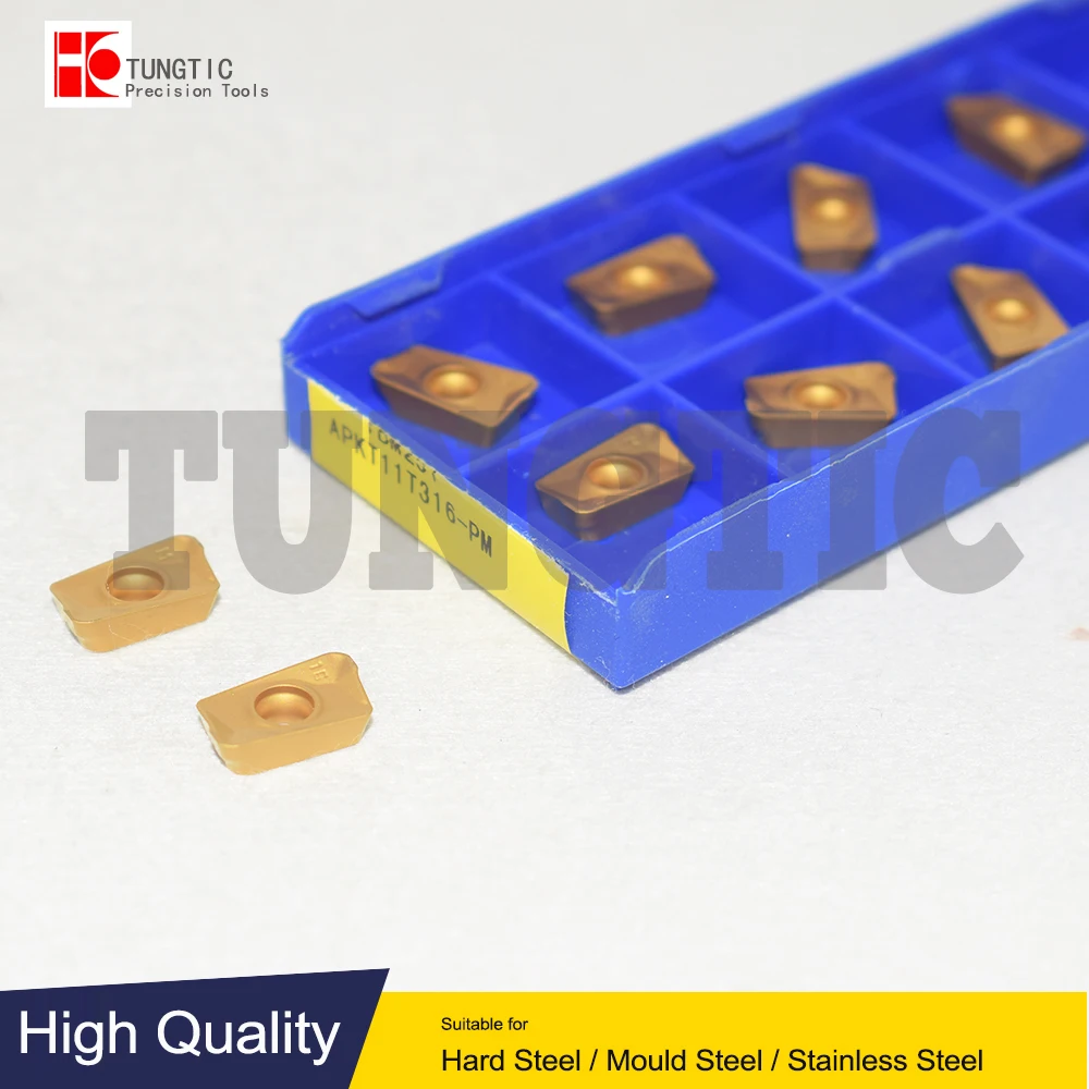 Фрезерные инструменты APKT11T316-PM YBM251 YBG302 ZCC карбидная вставка для обработки металла