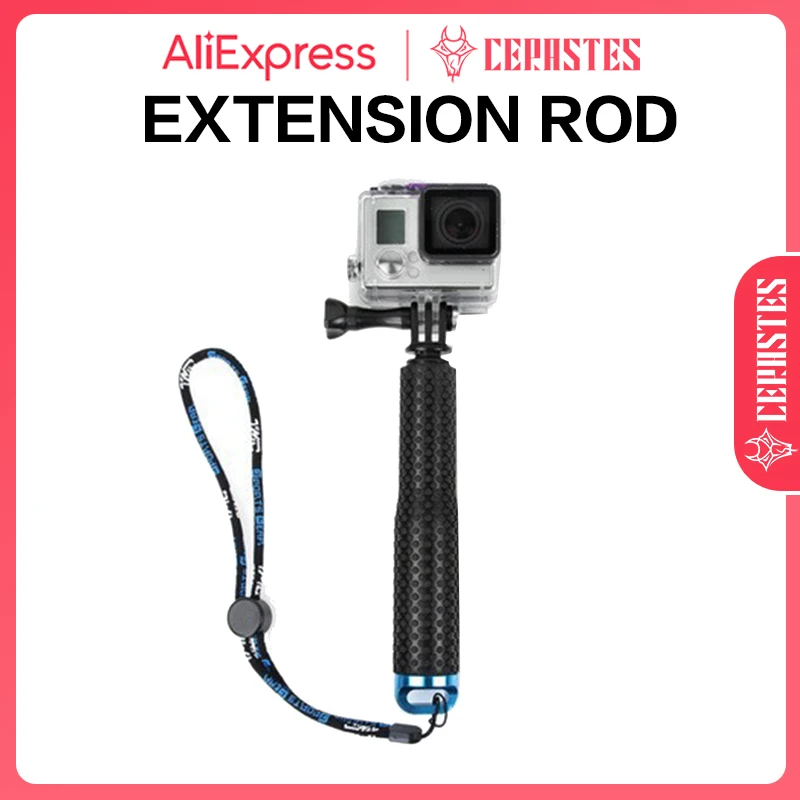 Экшн-камера GoPro Hero 10 9 8 стержень для самостоятельной съемки телескопический