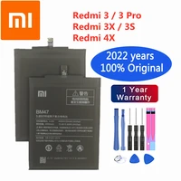 2022 years original xiao mi redmi 3 3s 3x 3 pro 4x phone batterries bm47 4100mah high capacity rechargeable phone battery tool