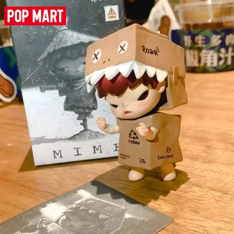 Фото Горячая новинка: Фигурка POP MART Hirono The Mime Series, аниме-мультяшная коллекционная фигурка, игрушка-сюрприз в закрытой коробке, загадочная коробка, подарок на день рождения для мальчиков №2