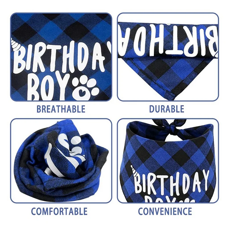 Акция! Товары для вечеринки на день рождения с собакой бандана-шарф номером | Дом