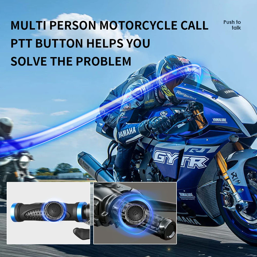 2023 Wireless Bluetooth-compatible Hands-free PTT Walkie Talkie Button for Android for ios for Zello