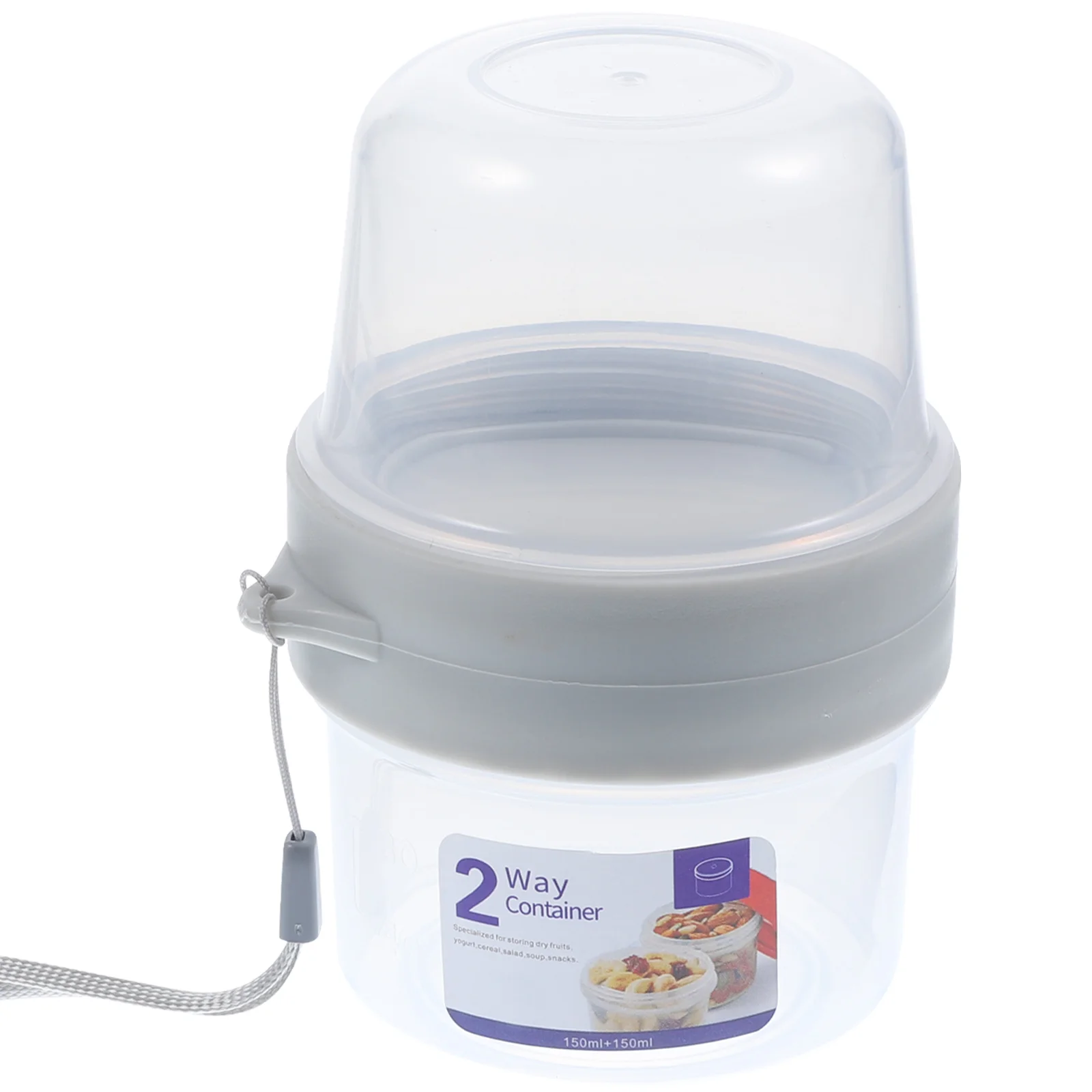 

Double Layer Storage Cup Breakfast Containers Food Glass Baby Jars Sealing Yogurt Fresh-keeping Box Crisper Portable