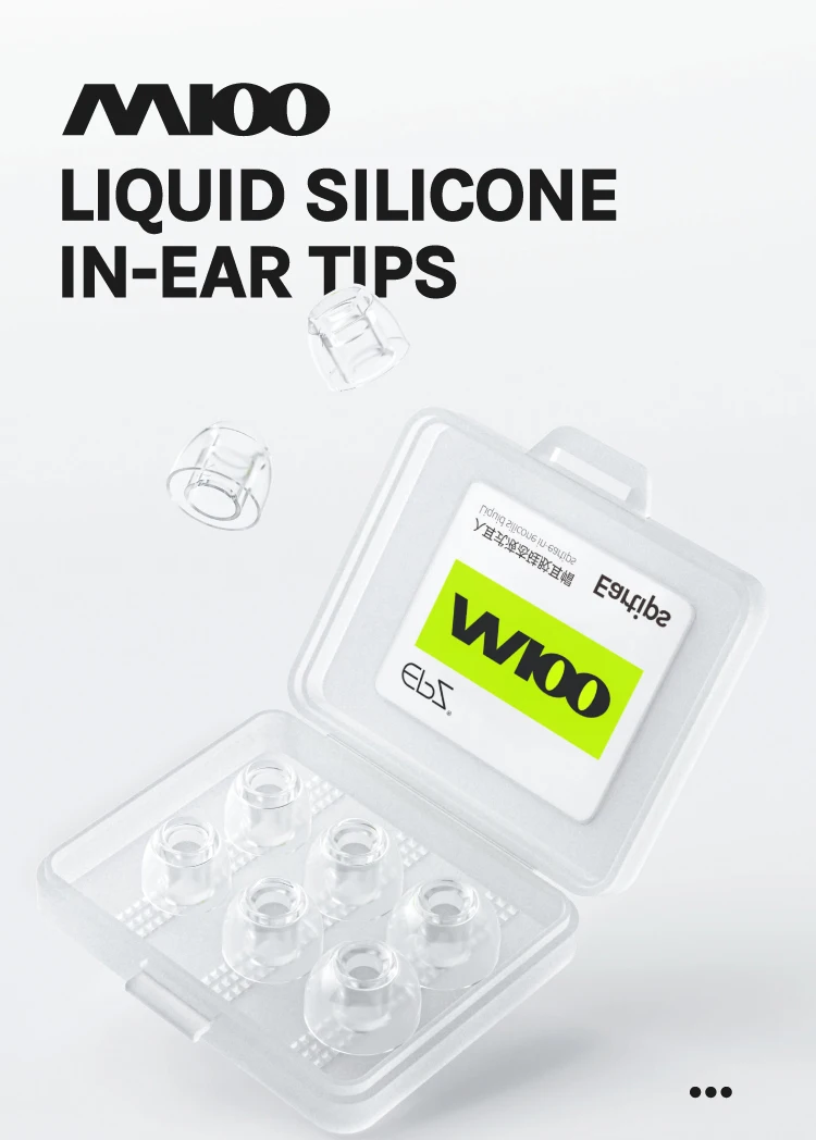 Три пары ушных вкладышей Epz M100 из жидкого силикона для удобного и безопасного
