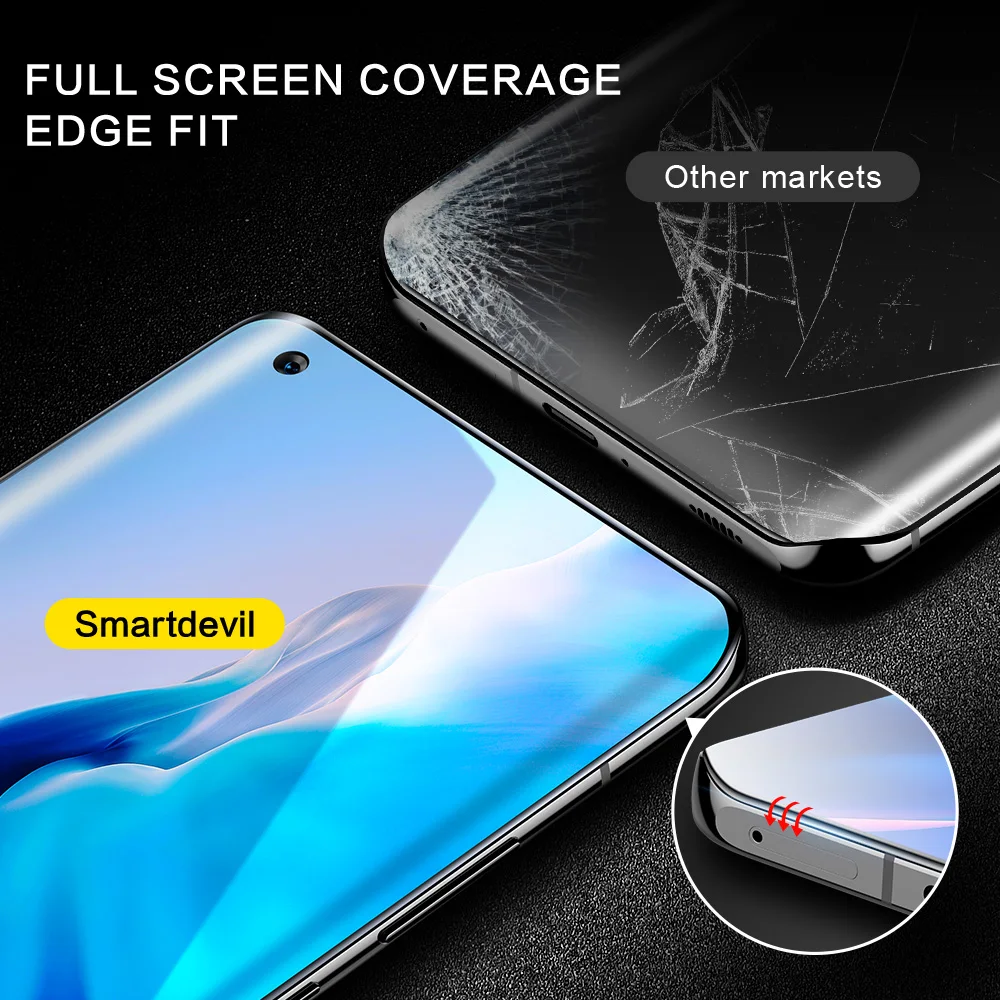 Закаленное стекло SmartDevil HD с полным покрытием для Xiaomi Mi 11 Ultra / Pro/Lite Защита экрана 10