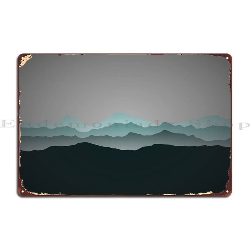 

Цветные горы металлический знак паб Забавный настенный плакат гостиная оловянный плакат