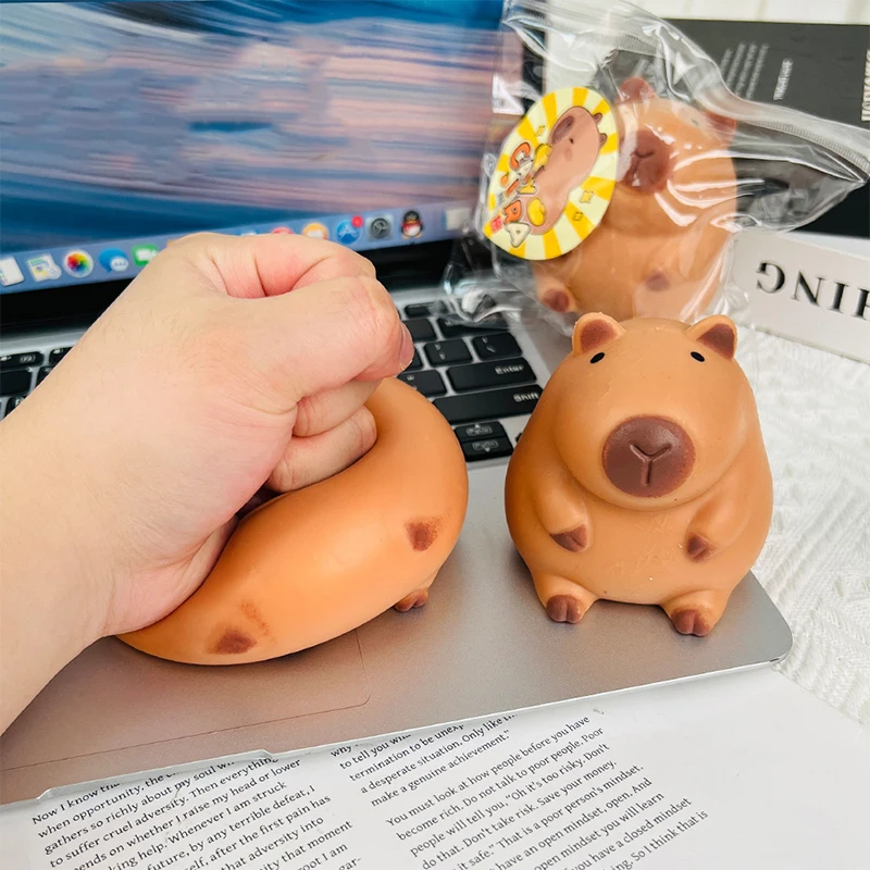 Симпатичная мультяшная игрушка-капибара мочи сжимаемая игрушка медленно