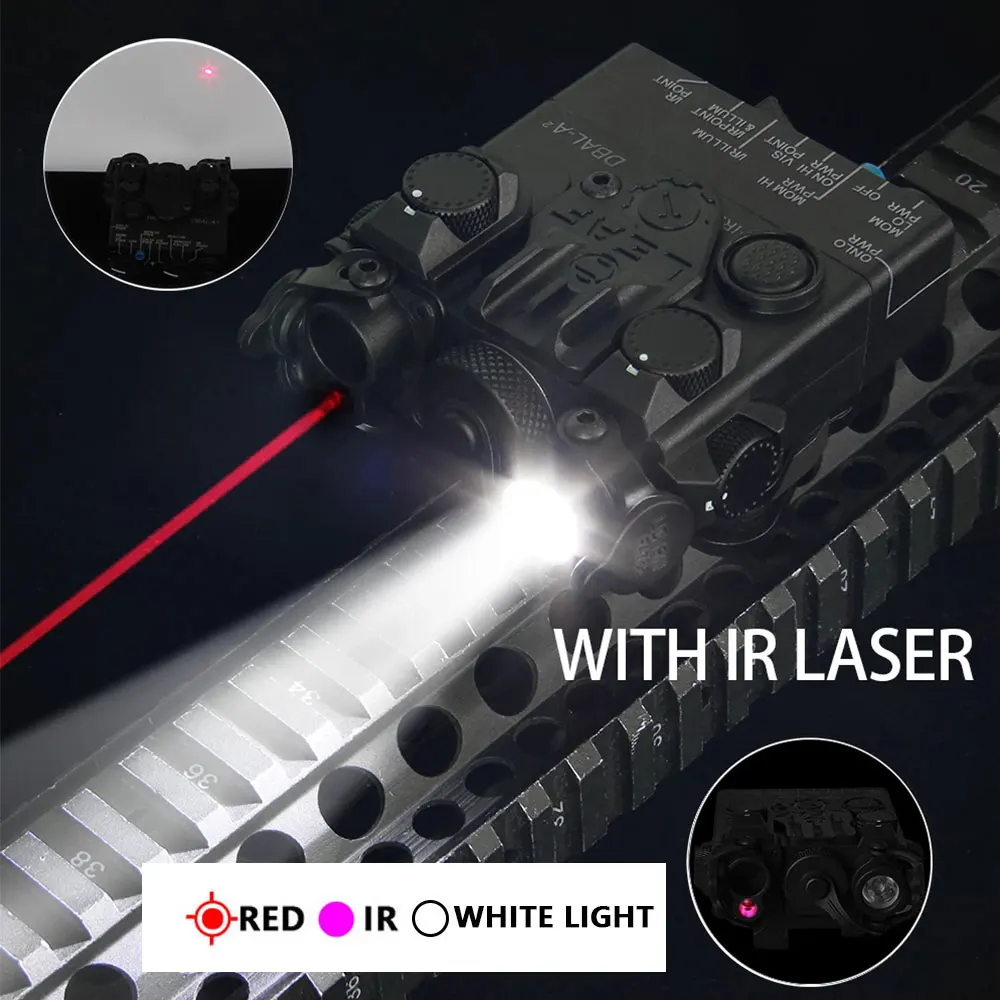Element Airsoft Tactical IR RED Dot Dual BeamLaser DBAL Flashlight For Hunting DBAL-EMKII DBAL-A2  AR15 Rifle Weapon Light EX455