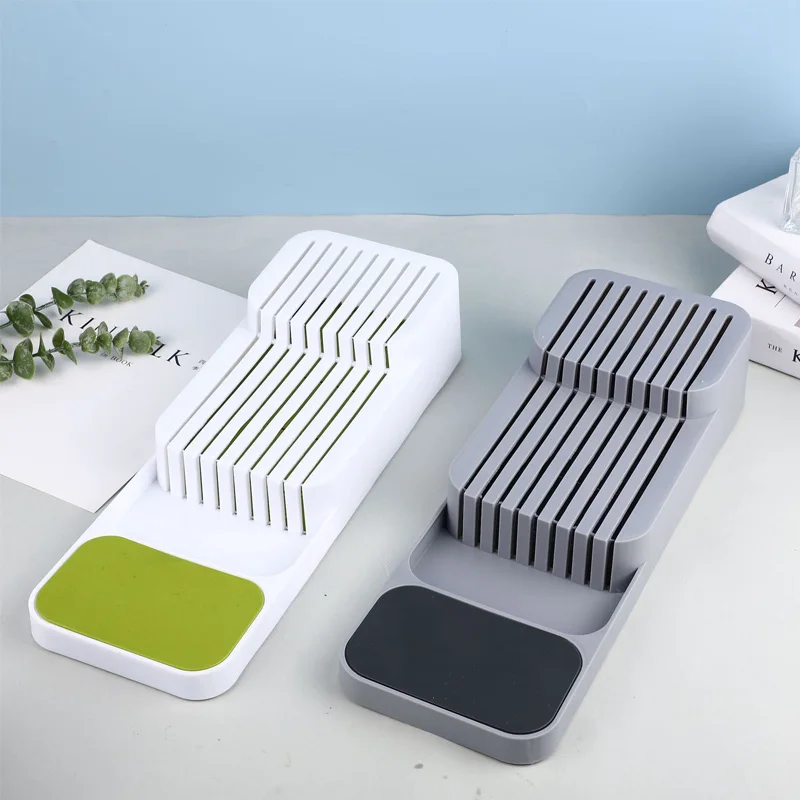 

1PC High Quality Knife Stand PP Tableware Organizer Cutlery Storage Knife Block Holder Kitchen Tool Minimalist Reusable Sturdy