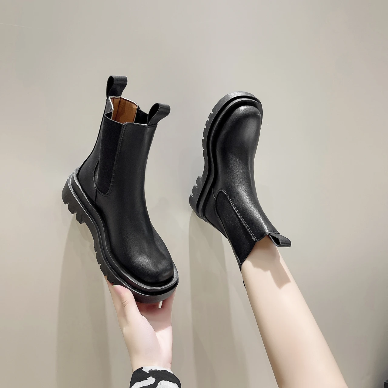 Женские ботинки челси на платформе Zapatos De Mujer