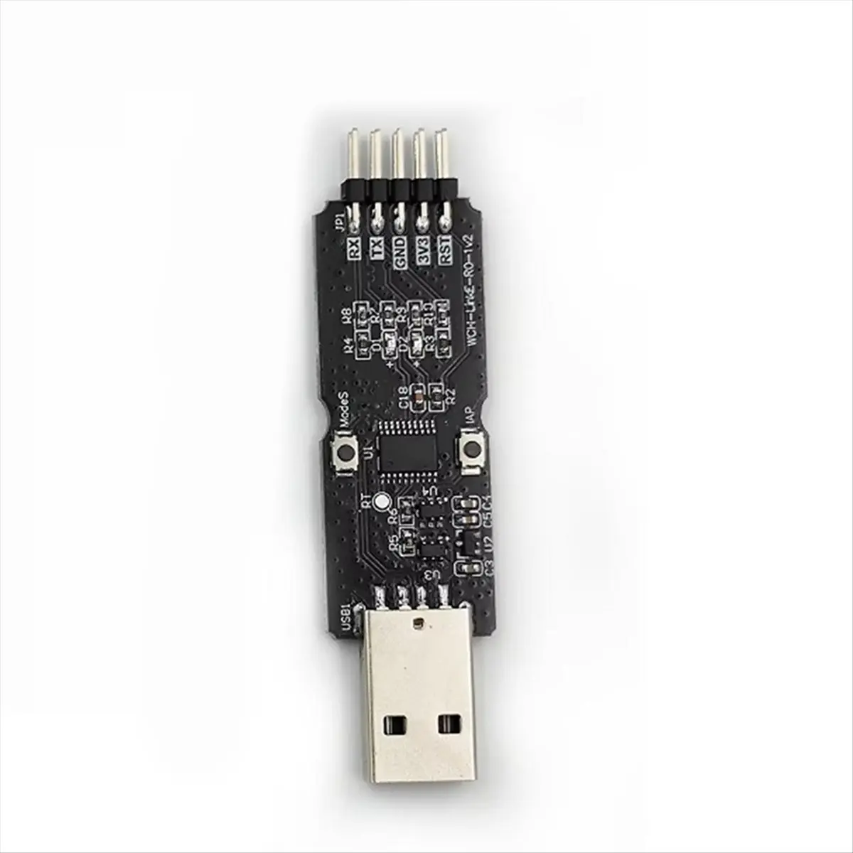 Фото Отладчик L77A WCH LinkE CH32V003 для микроконтроллеров с архитектурой RISC-V, интерфейсом MCU/SWD, чипом ARM, 1 последовательный порт в USB-канал №4