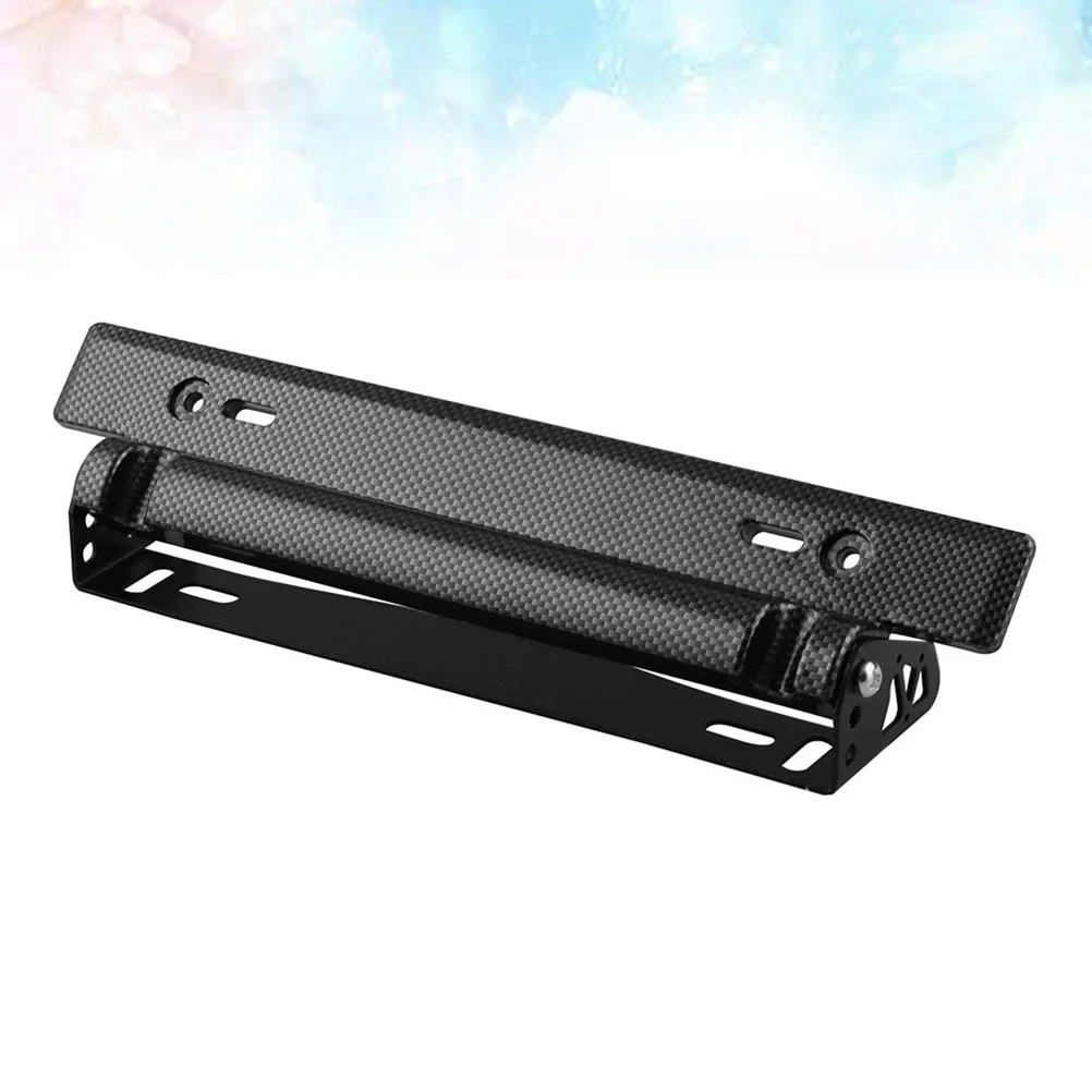 

Universal Adjustable Black License Plate Frame for Car Numbers with Easy Installation