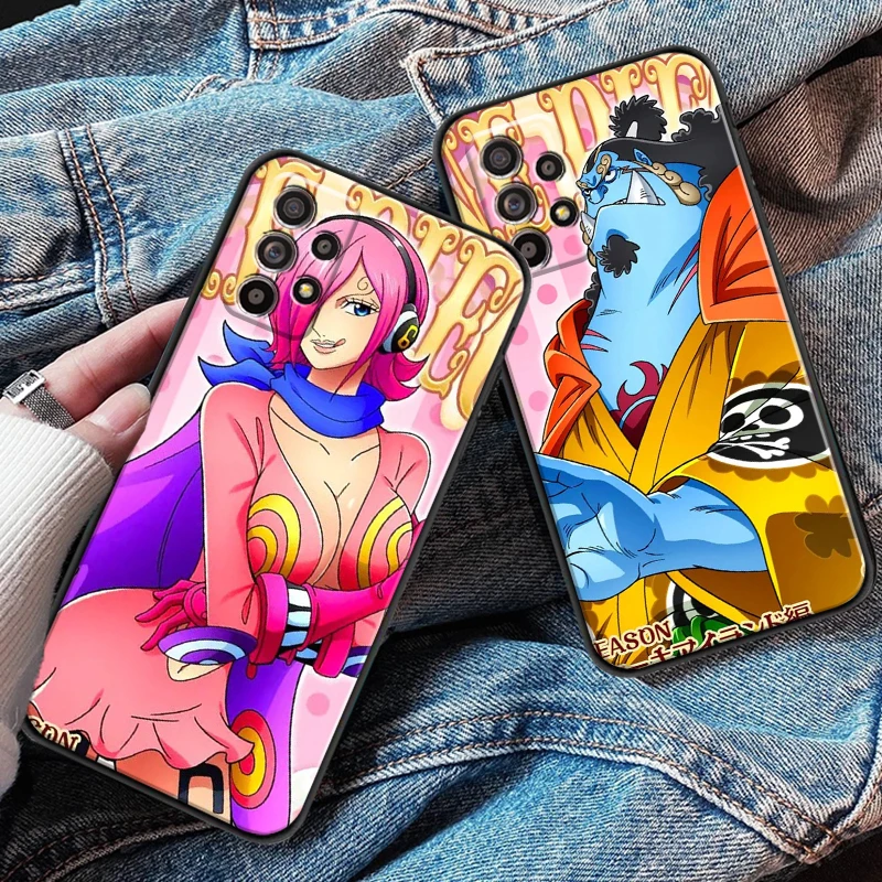 

One Piece For Samsung A52 A72 4G 5G Phone Case Liquid Silicon Soft Carcasa Silicone Cover Coque