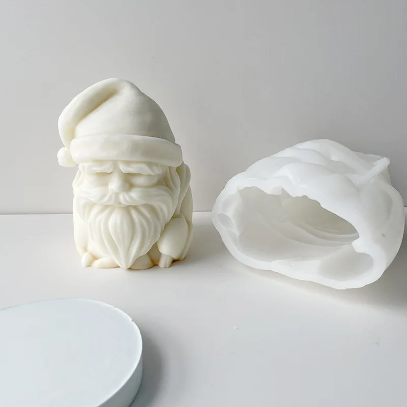 

Santa Candle moulds DIY Christmas scented candles hand-made soap moulds