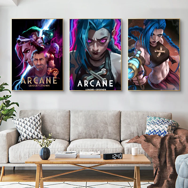 Arcane League Of Legends Poster Paper Print Home Living Room Bedroom Entrance Bar Cafe Art Painting Decoration