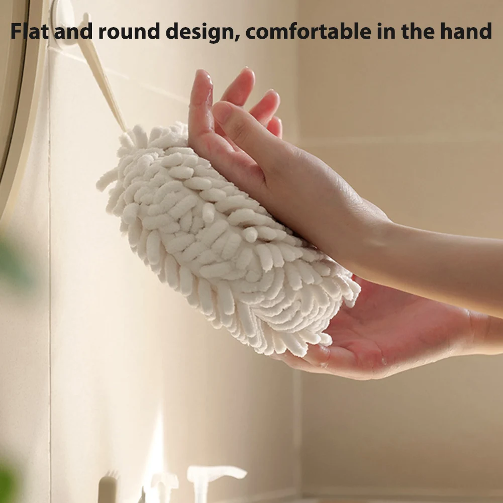 

Soft Chenille Hand Towel Kitchen Bathroom Hanging cycles Absorbent Quick Dry Microfiber Towels Car Wash Microfiber Towels