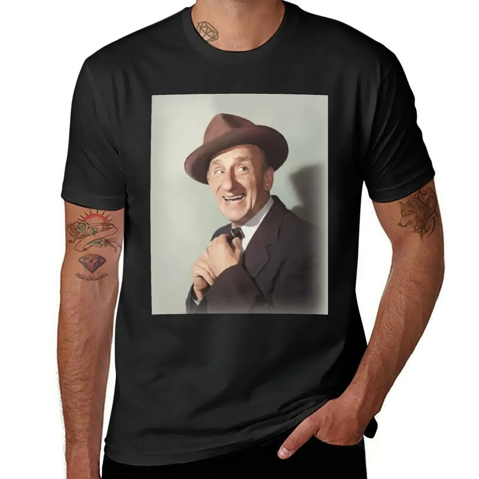 Футболка Jimmy Durante мужская с коротким рукавом хлопковая рубашка принтом звезд