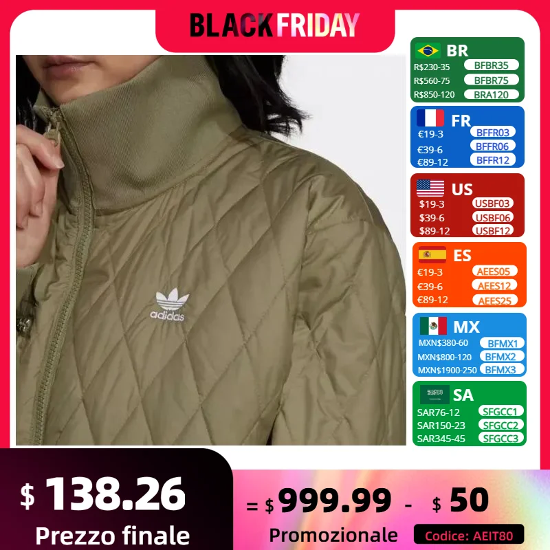Женский зимний винтажный теплый спортивный хлопковый трикотаж Adidas Clover H43919