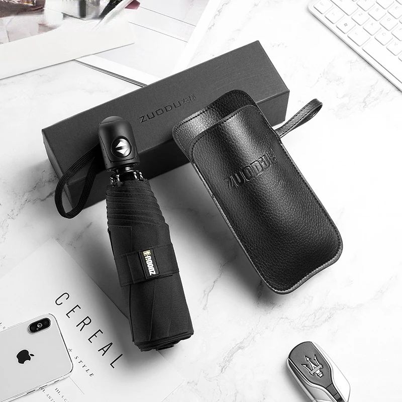 

ZUODU автоматический женский зонт маленький карманный складной женский зонт с УФ-защитой портативный мини-светильник зонтик идеи подарка G5B