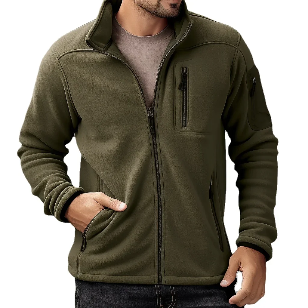 

Men's Vintage Fleece Jacket with Mesh Lining