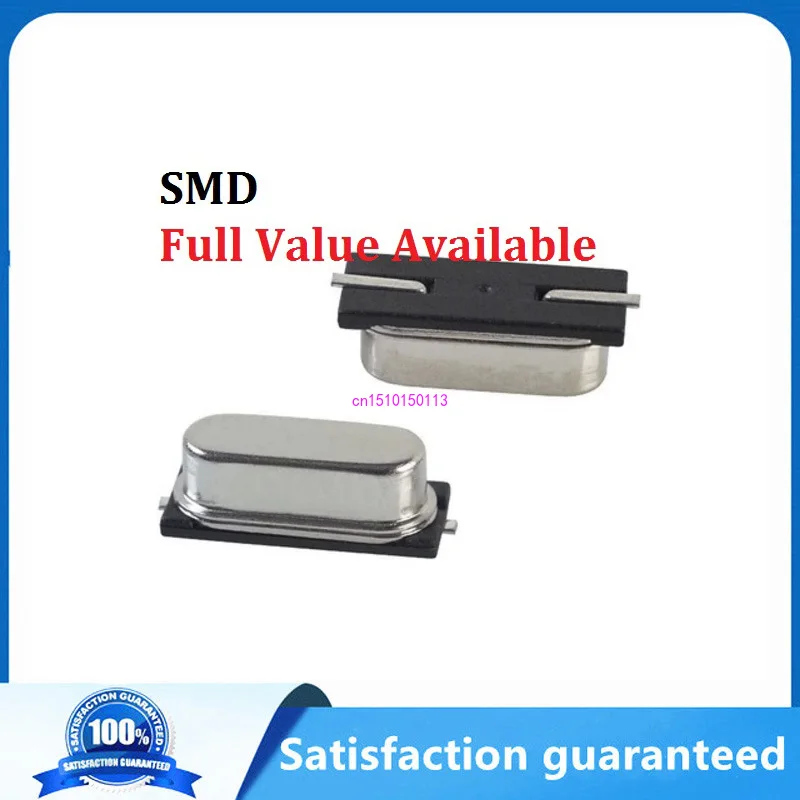 

Пассивный кварцевый генератор SMD 3,579545/4/6/7.3728/8/10/12/11.0592/12/13.56/14.7456/16/18.432/20/22.1184/24/25/26/27/27.12/MHZ/M