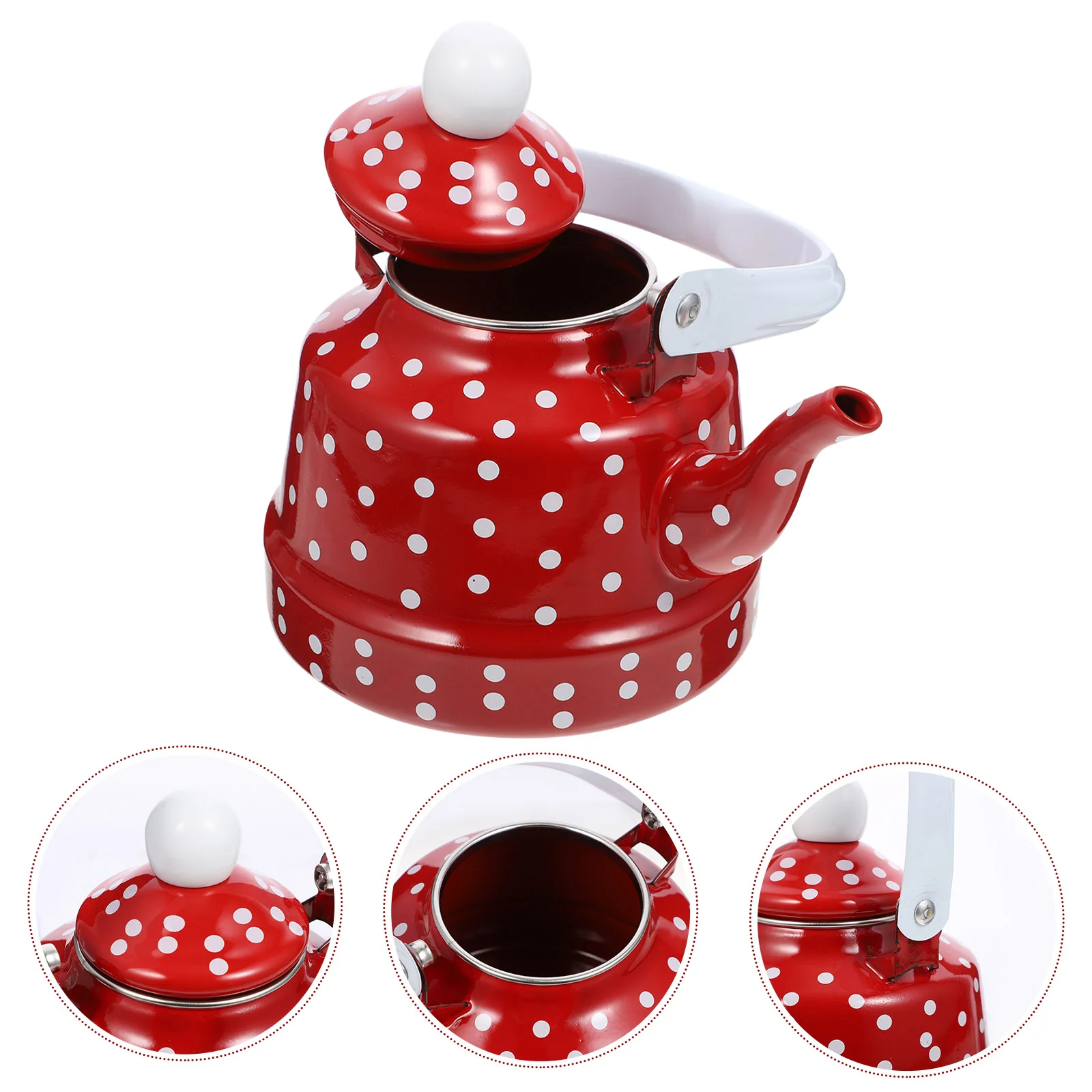 

Teapot Kettle Tea Pot Coffee Water Teakettle Chinese Stovetop Enameled Enamelwhistling Ceramic Stoveporcelainboiling Camping