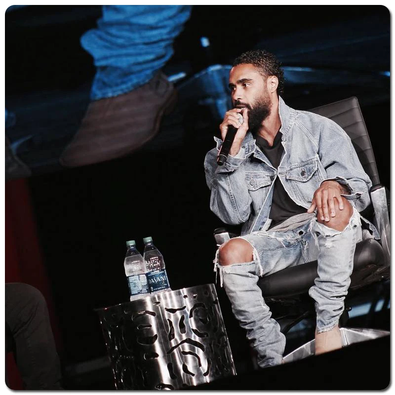 Kenntrice Baggy Jeans Stylish Casual Streetwear Ripped Jeans For Men Streetwear Ripped Trend Men's Fashion Denim Jeans Designer