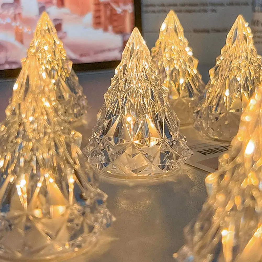 

Crystal Iceberg Table Lamp Diamond Decoration Table Light Decor Atmosphere Lamp Bar Restaurant LED Night Christmas Light Be V6Y7
