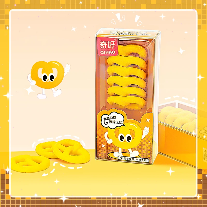 

Kawaii Канцелярские товары Эстетические канцелярские принадлежности обратно в школу аксессуары печенье Ластик для рисования резиновые милые вещи