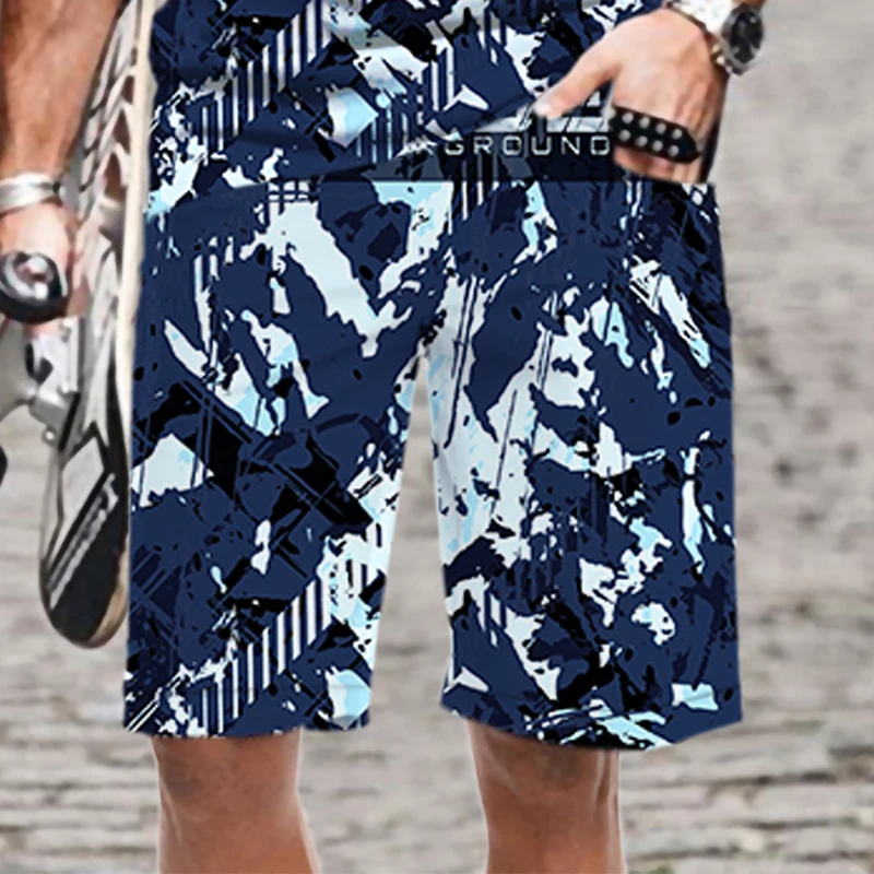 

Men's Summer Shorts Casual Quick Dry Pattern Loose Man Beach Streetwear Comfortable Swimsuit Elastic Waist Fashion Funny Cool