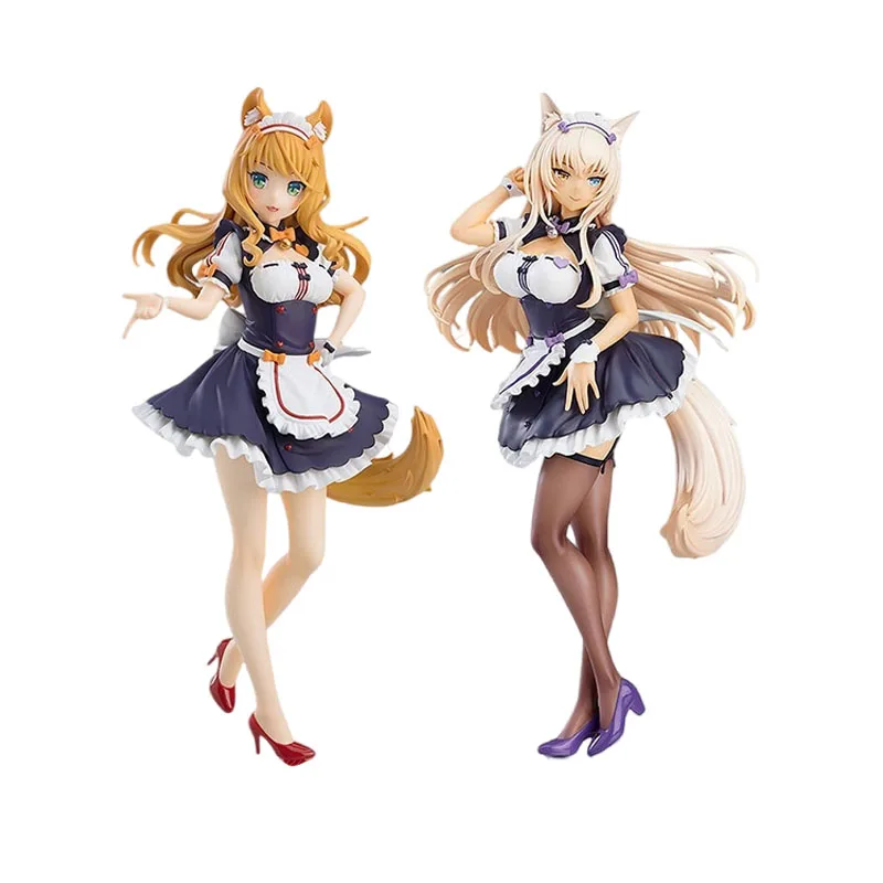 

Аниме-фигурка NEKOPARA, кокосовый клен, блонд, черный шелк, сексуальная женская игрушка из ПВХ, кавайная подвижная модель куклы, украшение, подарок, декоративная игрушка