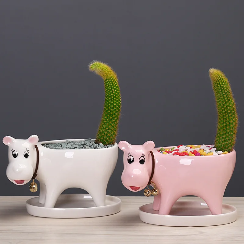 

Hot Home Garden Decoration Iron Art Hydroponics Planting Vase Nordic Style Ceramics Succulent Iron Flower Stand Pots for Flowers