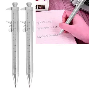 Vernier Caliper Multifunction Gel Ink Pen Digital Caliper 6Inch 0-150mm 2 Colors Optional Vernier Ballpoint Pen Measuring Tool