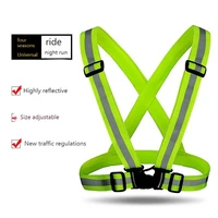 adjustable high elasticity reflective vest with outdoor riding night running warning reflective elastic riding equipment