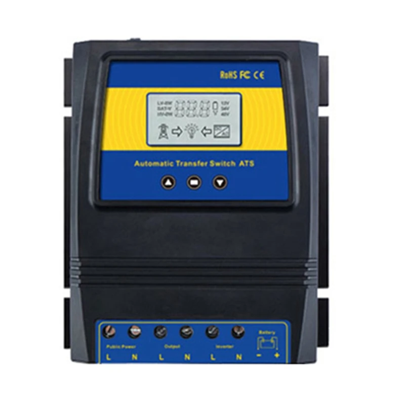Автоматический двойной переключатель мощности ATS контроллер заряда солнечной