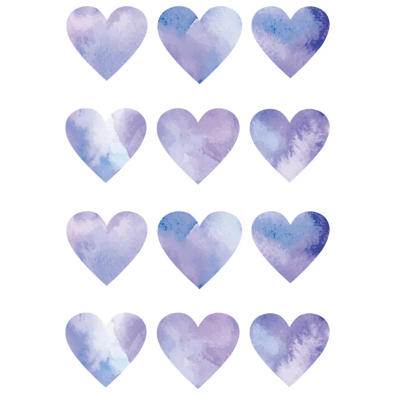 Наклейки на стену с сердечками украшение для спальни самоклеящиеся наклейки