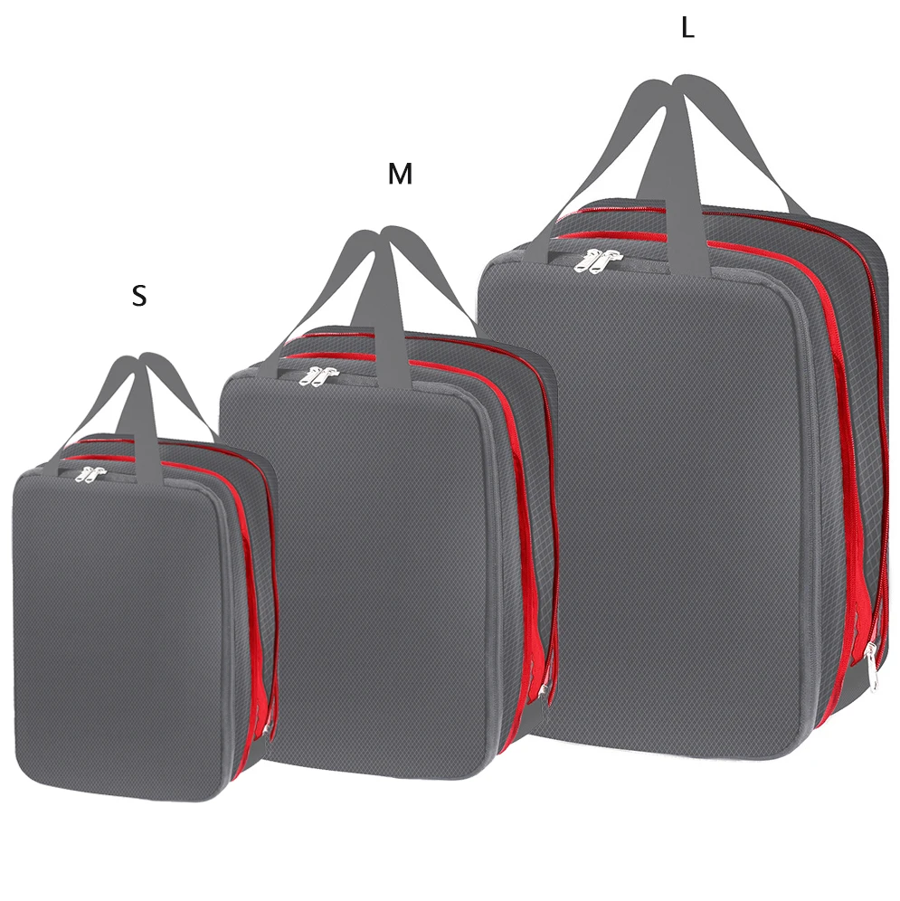 

Новая двухслойная портативная компрессионная сумка для хранения, дорожная компрессионная упаковка для кубиков, органайзер для багажа, водонепроницаемый чехол для чемодана