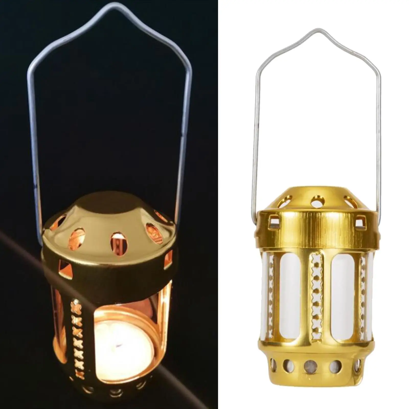 

Metal Tealight Holder Windproof Hanging Lantern Decoration Events Lights