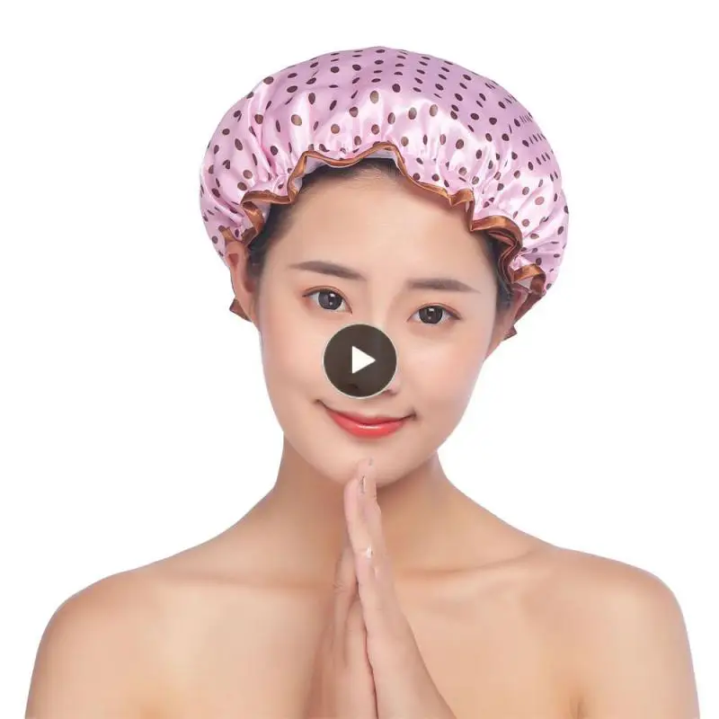 

Elastic And Tight Design With A Flexible Head Bathing Cap Dust Prevention Waterproof Shower Cap High Tearing Cost-effectiveness