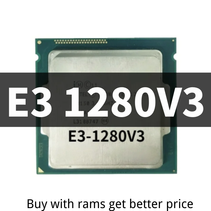 

Xeon E3-1280v3 E3 1280v3 E3 1280 v3 3.6 GHz Quad-Core Eight-Thread CPU Processor L2=1M L3=8M 82W LGA 1150