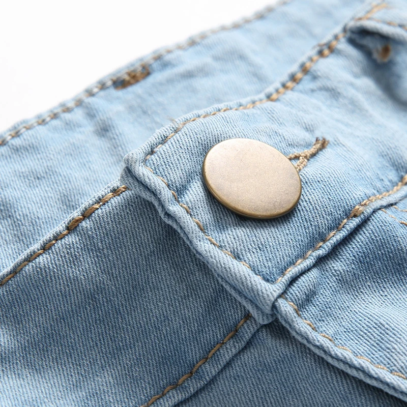 Mens Jeans Denim Pocket Pants Summer Autumn Regular Stretchy Thin Slim Fit Straight Jeans Elasticity Casual Male Zipper Trousers