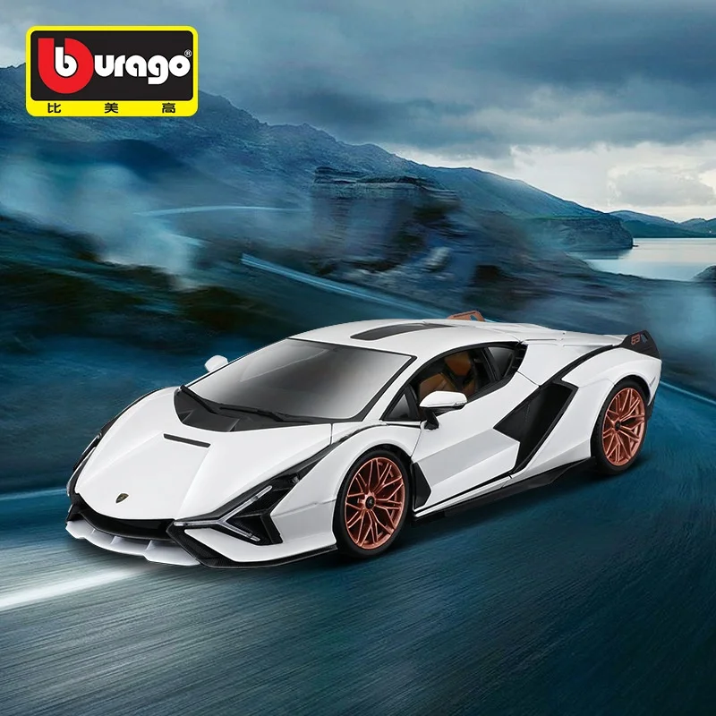 Оригинальный Bburago 1:18 Lamborghinis Sian FKP37 модель суперкар литой под давлением сплав