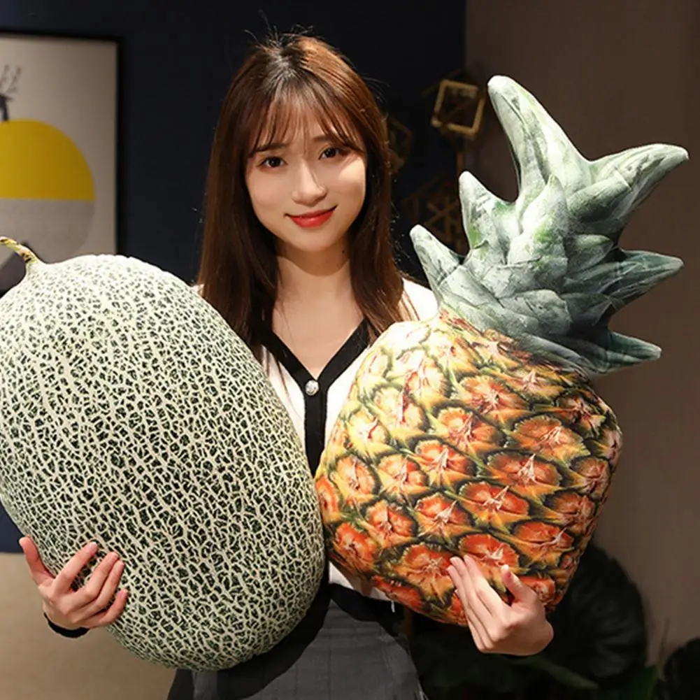 Милая плюшевая подушка в виде фруктов искусственная форме мягкая ананаса манго