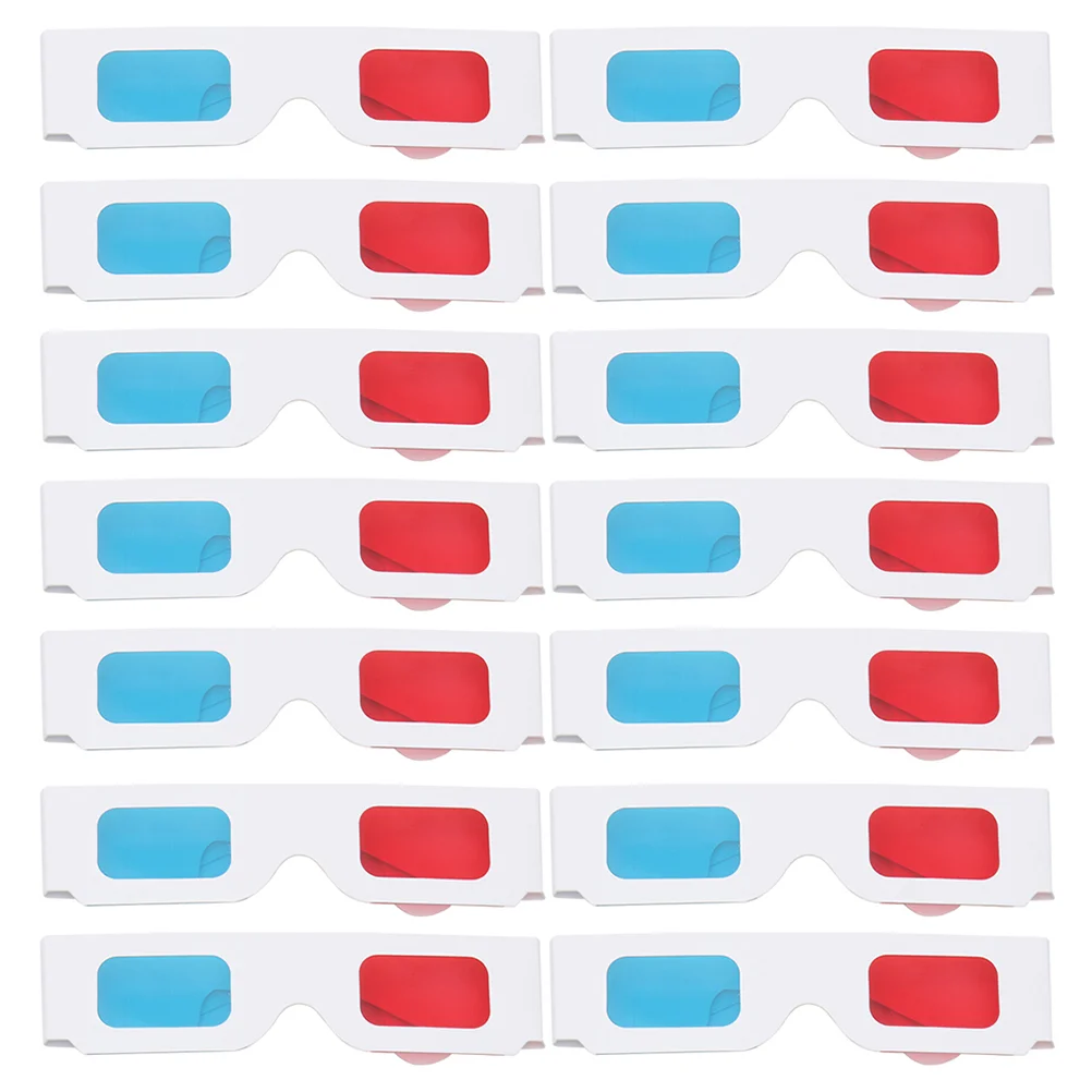 

3D Glasses Anaglyph Movies Red Blue Cardboard Movieeyeglasses Eyeframe Game Viewing Foldable Vrthe Cyan Theater Paper Frame