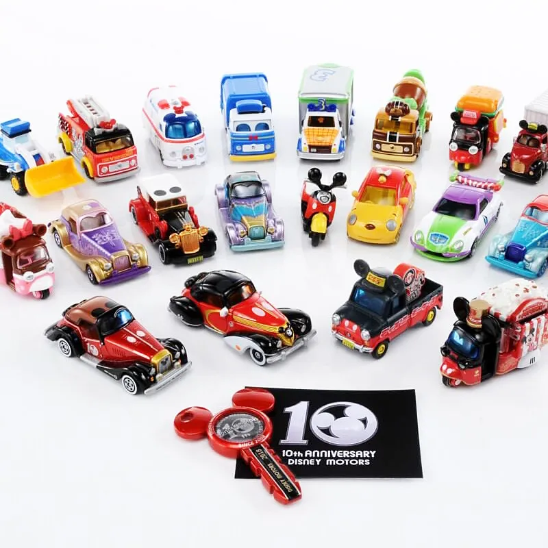 Фото Игрушечные машинки Tomica для мальчиков, подарки на праздники, модели автомобилей TOMY Domeka Disney из сплава, игрушечные машинки Tomica для девочек, классические автомобили Микки и Минни №2