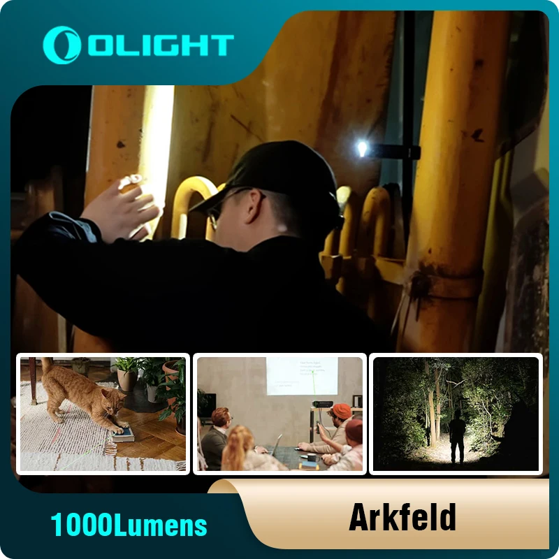 Светодиодный фонарик Olight Arkfeld 1000 люмен многофункциональный EDC магнитная