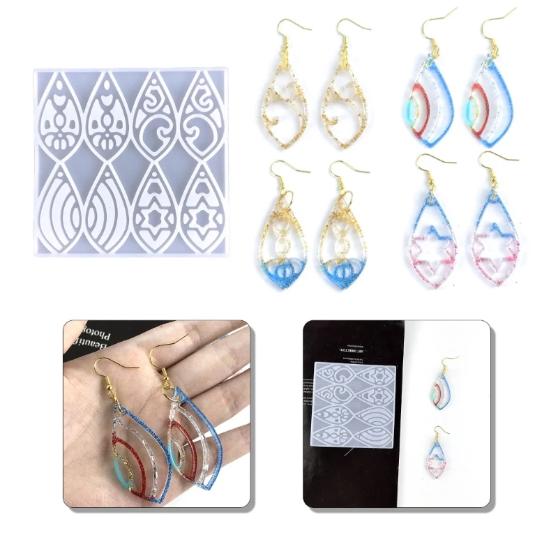 

Resin Jewelry Mold Silicone Keychain Mold Drop Mold for DIY Earrings Pendant